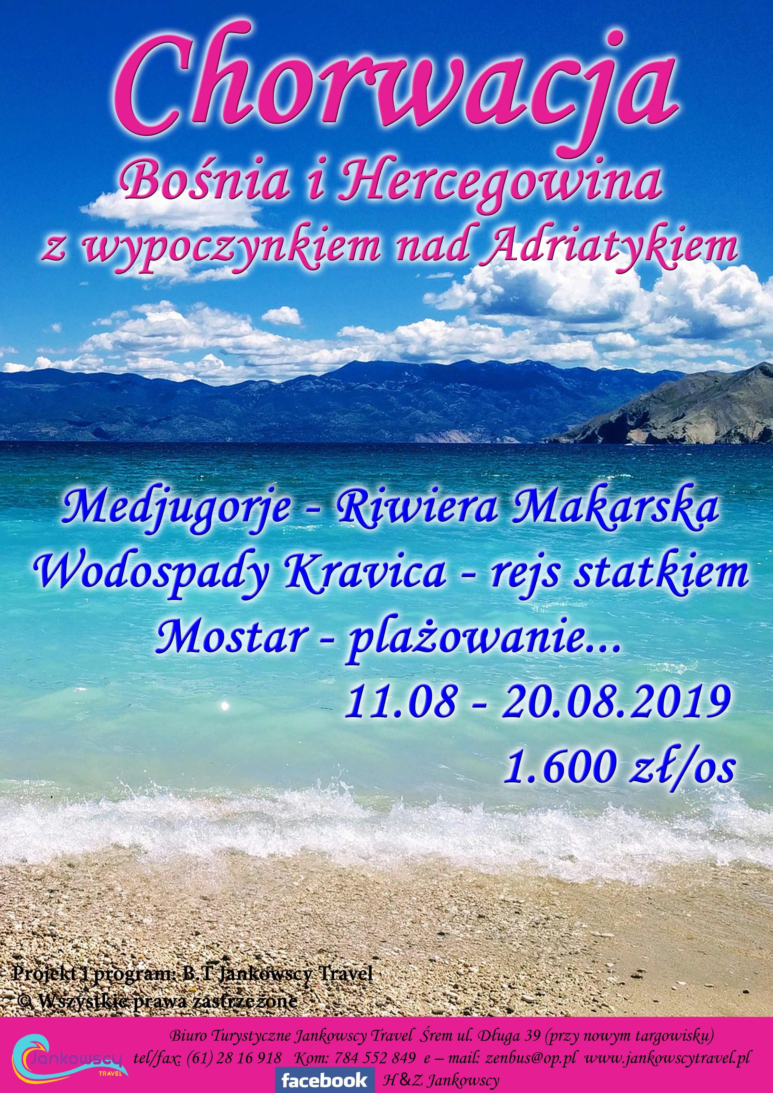 Chorwacja sierpień kolor
