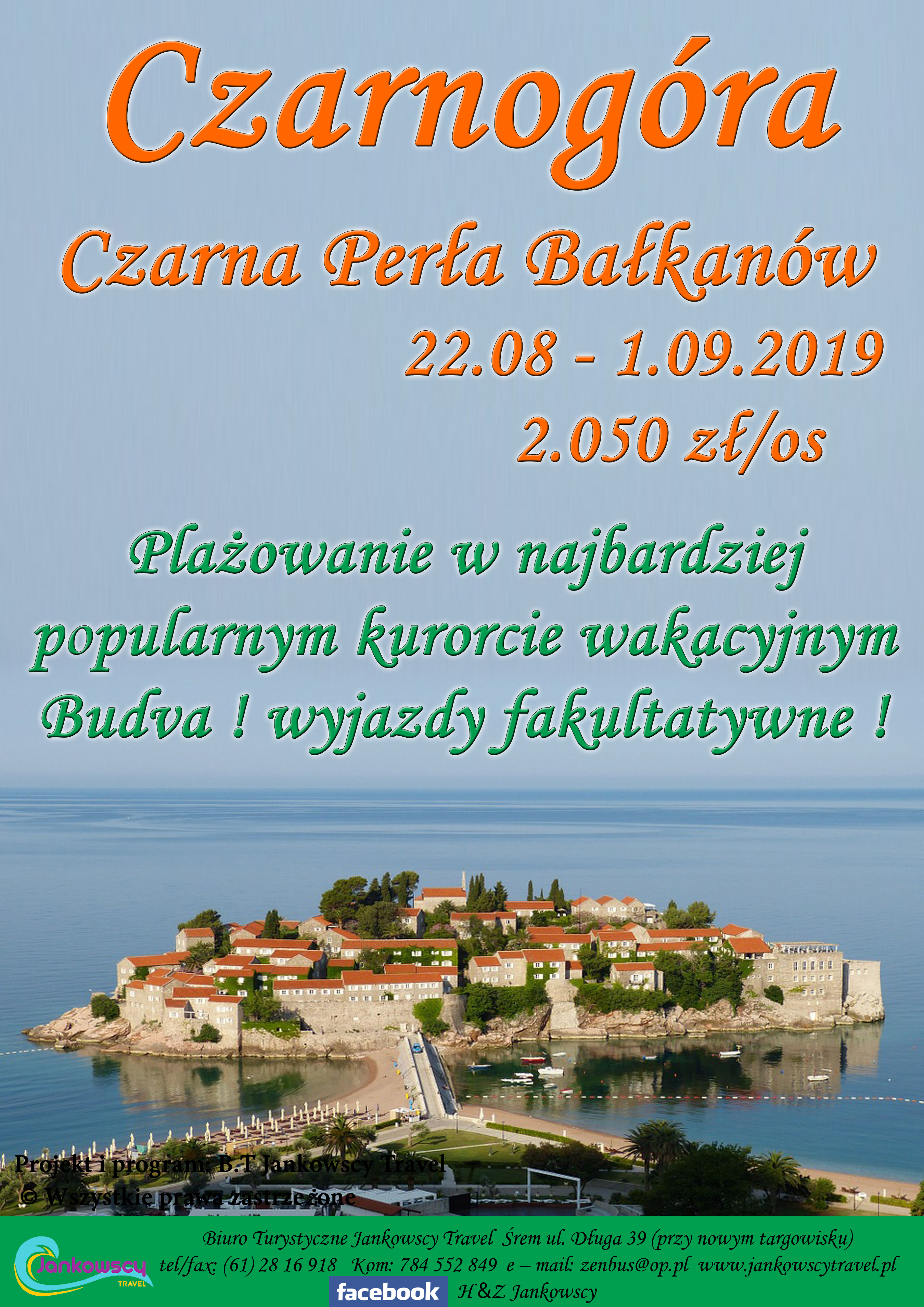 Czarnogóra sierpień kolor
